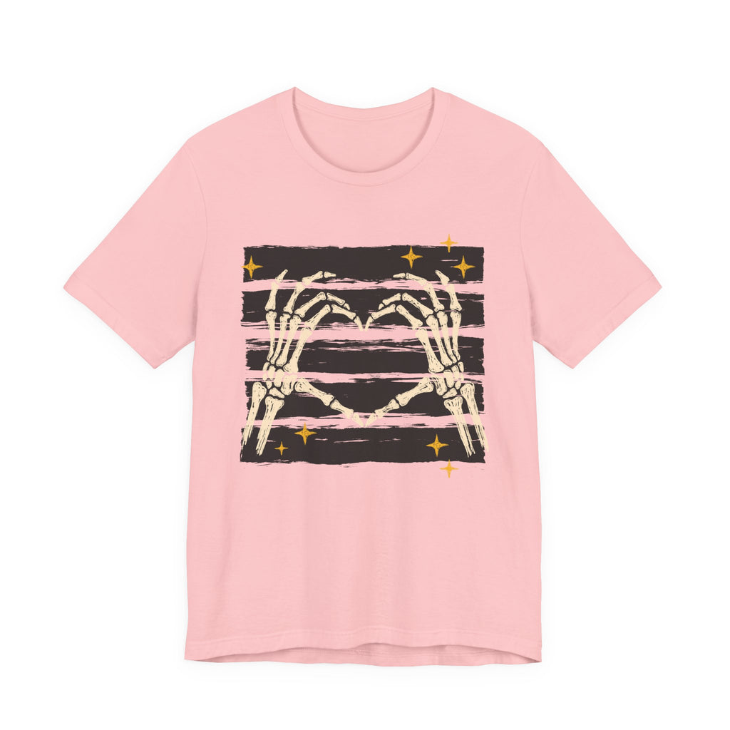 Skeleton Hands Heart T-Shirt — Gothic Halloween Tee