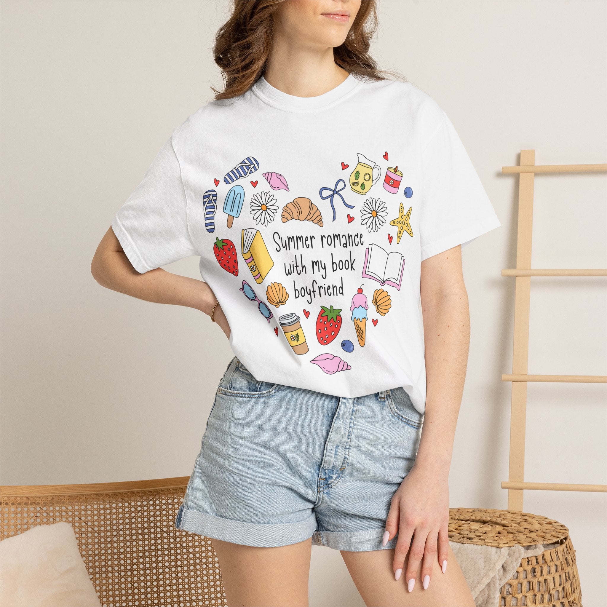Summer Romance With My Book Boyfriend T-shirt