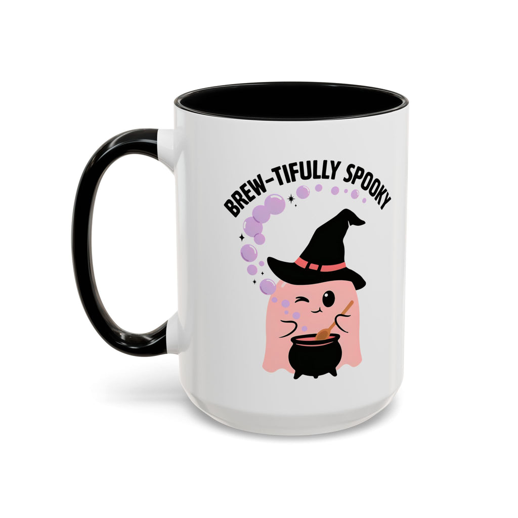 Cute Ghost Accent Coffee Mug — Cute Ghost & Witchy Halloween 11/15oz