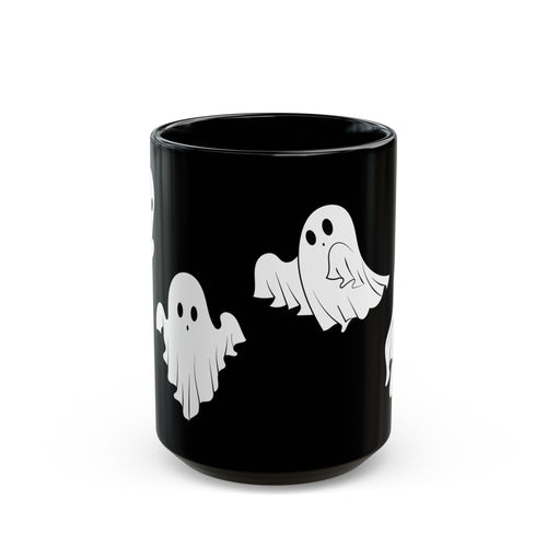 Boo Crew — Ceramic Mug, Ghost Pattern (11oz/15oz)