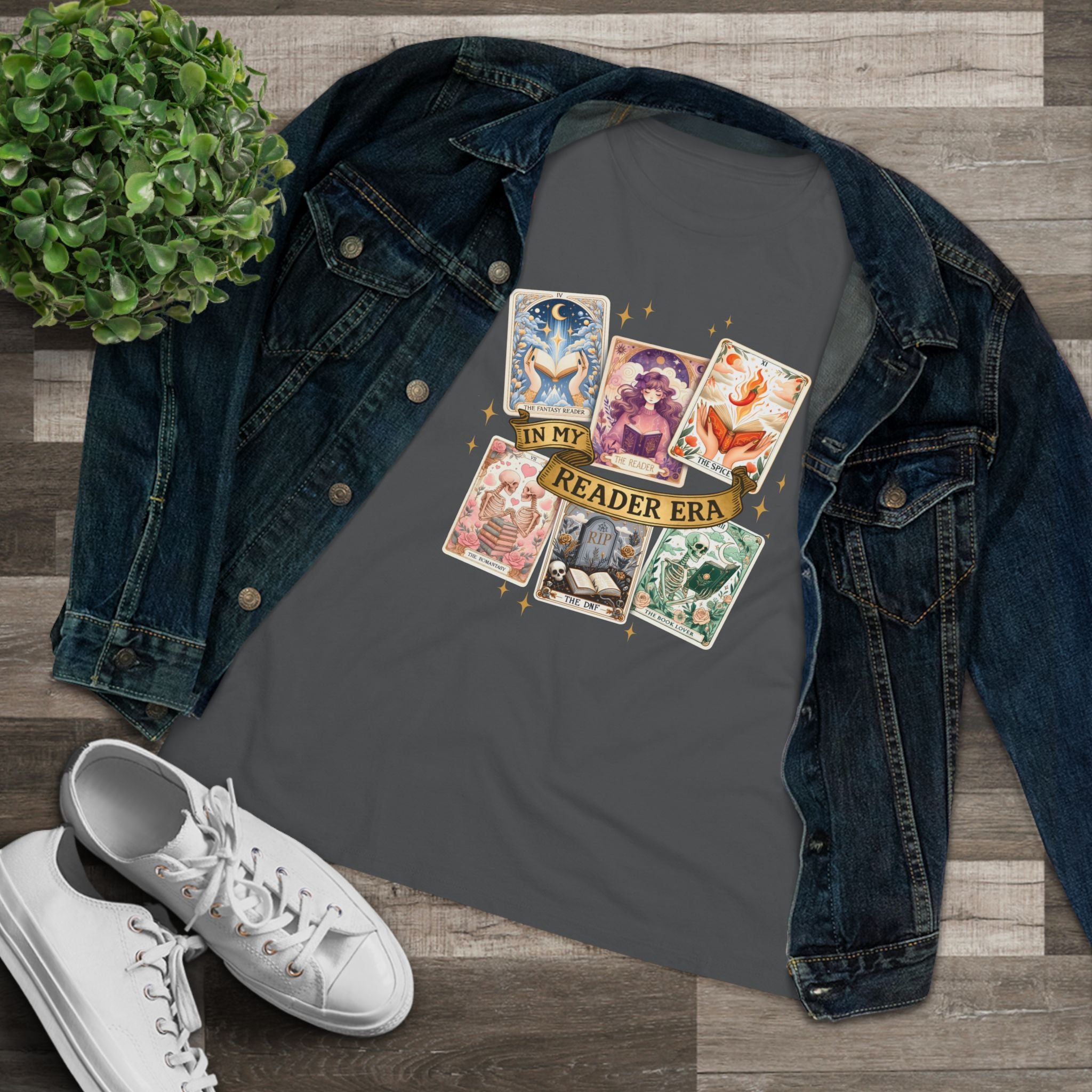 Tarot Book Lover Tee — "In My Reader Era" Women's Cotton T-Shirt