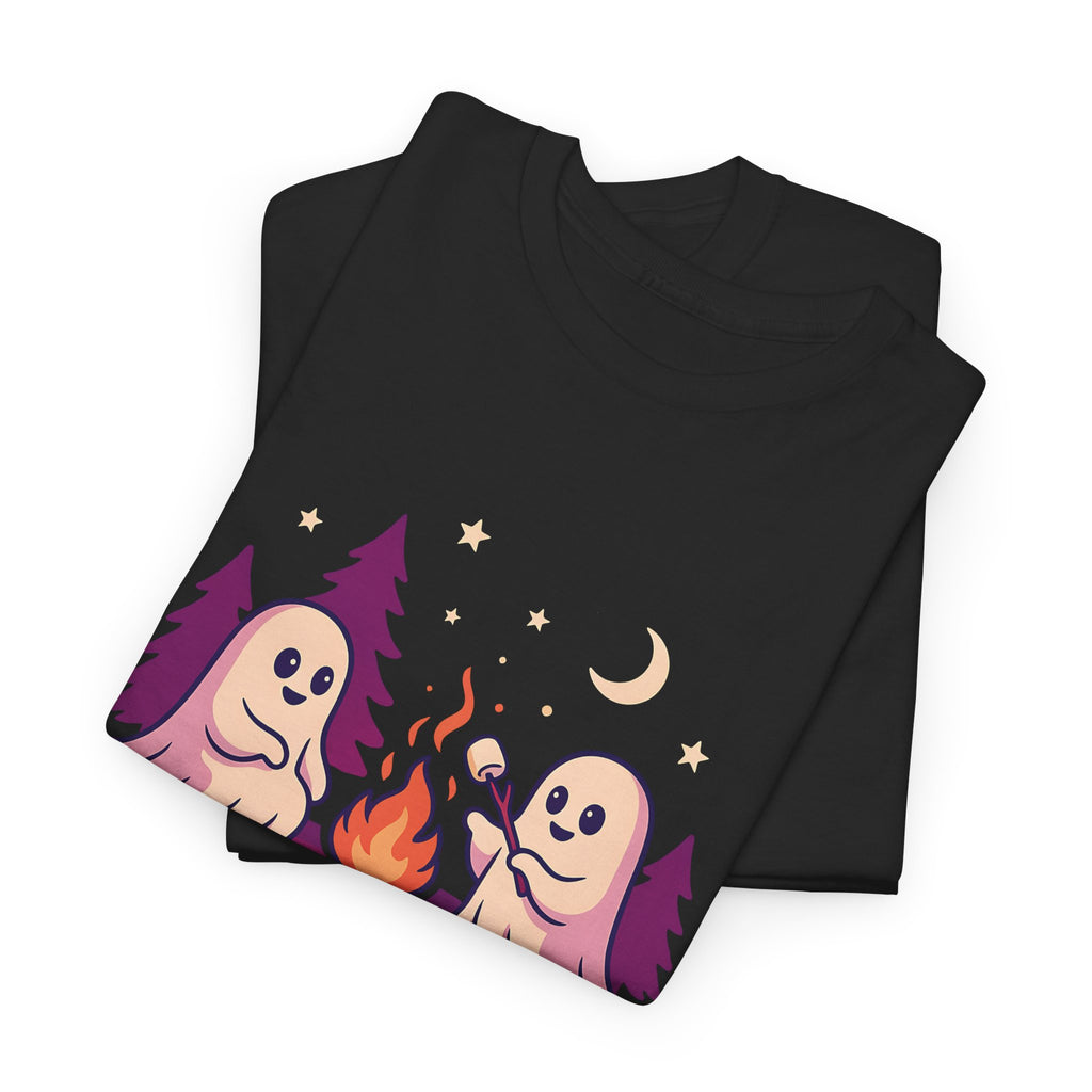 Spooky Stories Night Tee — Cute Ghost Campfire Halloween T-Shirt