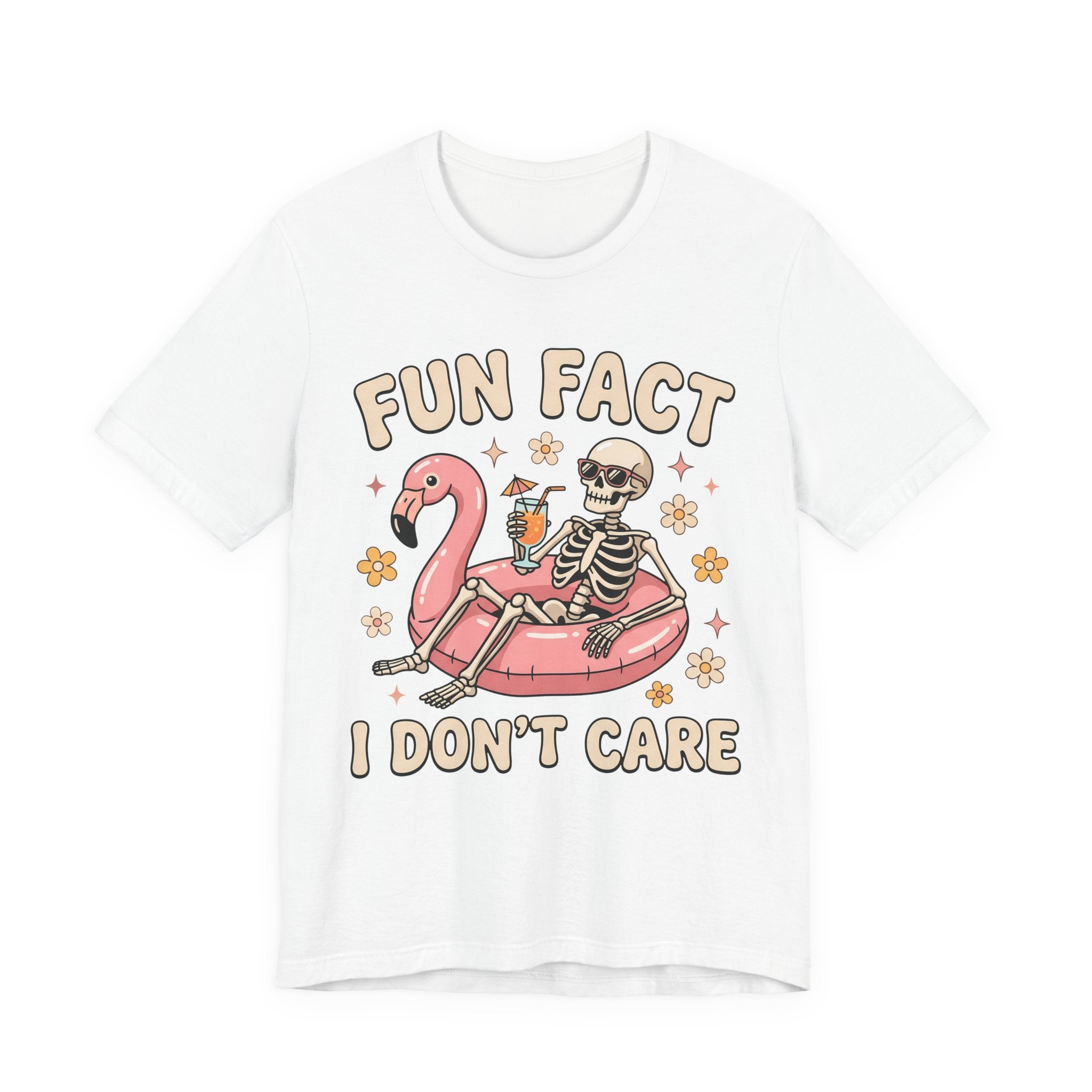 'Fun Fact I Don't Care' Graphic Tee — Funny Casual T-Shirt