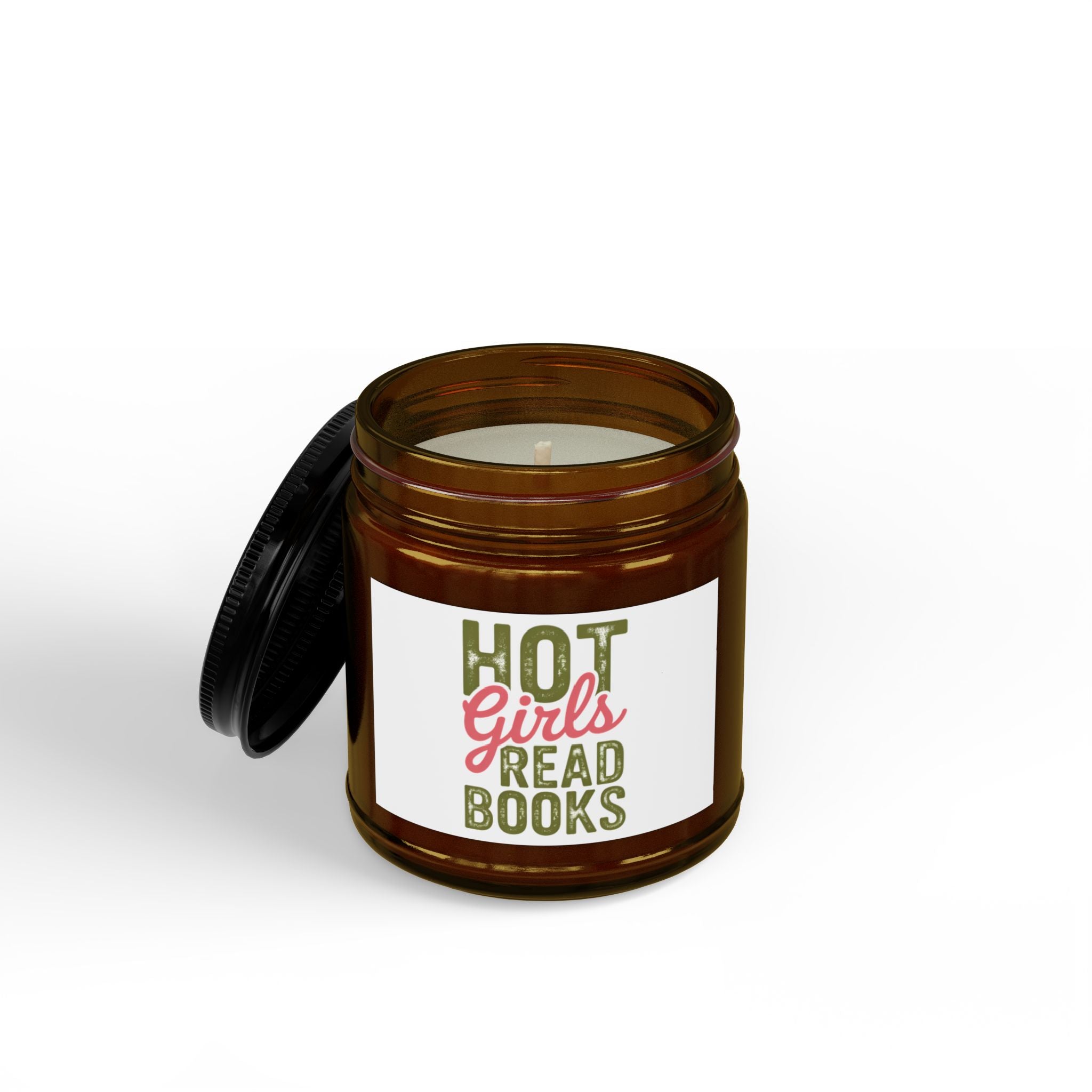 Scented Soy Candle — "Hot Girls Read Books" Jar (4oz & 9oz)