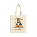 Booklover Tote Bag — "Just a Girl Who Brings Books Everywhere" Cotton Canvas Tote