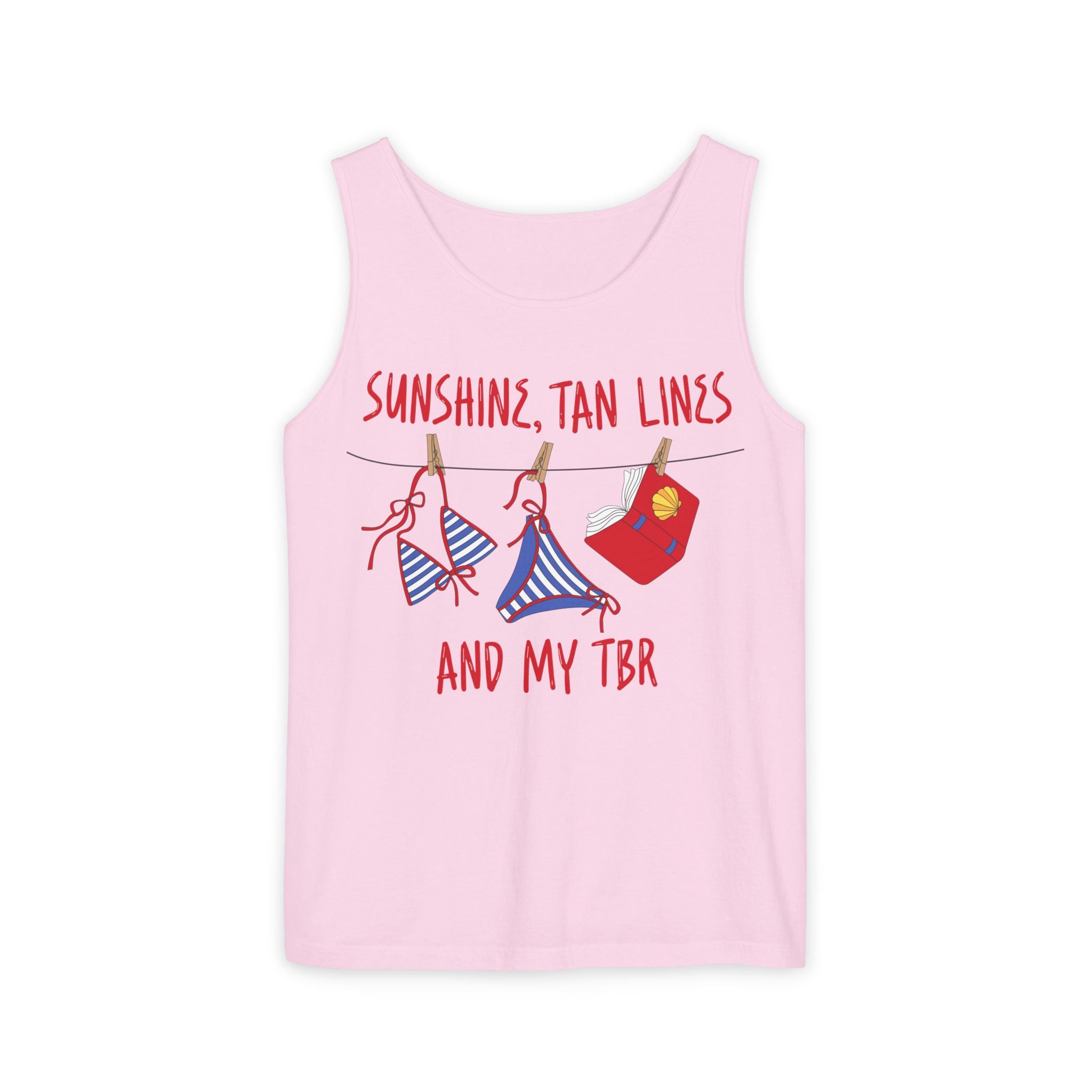Sunshine Tan Lines My TBR Tank Top | Summer Book Lover