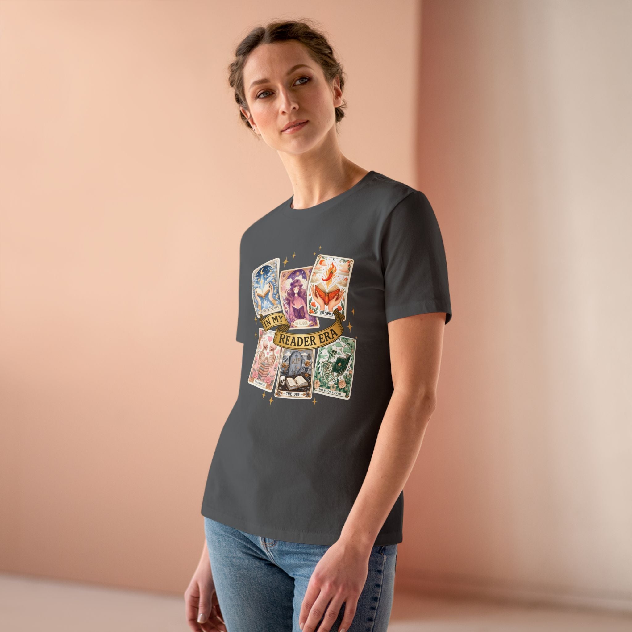 Tarot Book Lover Tee — "In My Reader Era" Women's Cotton T-Shirt