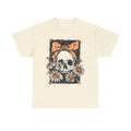 Skull with Daisies Tee – Vintage Floral Skull Graphic T‑Shirt