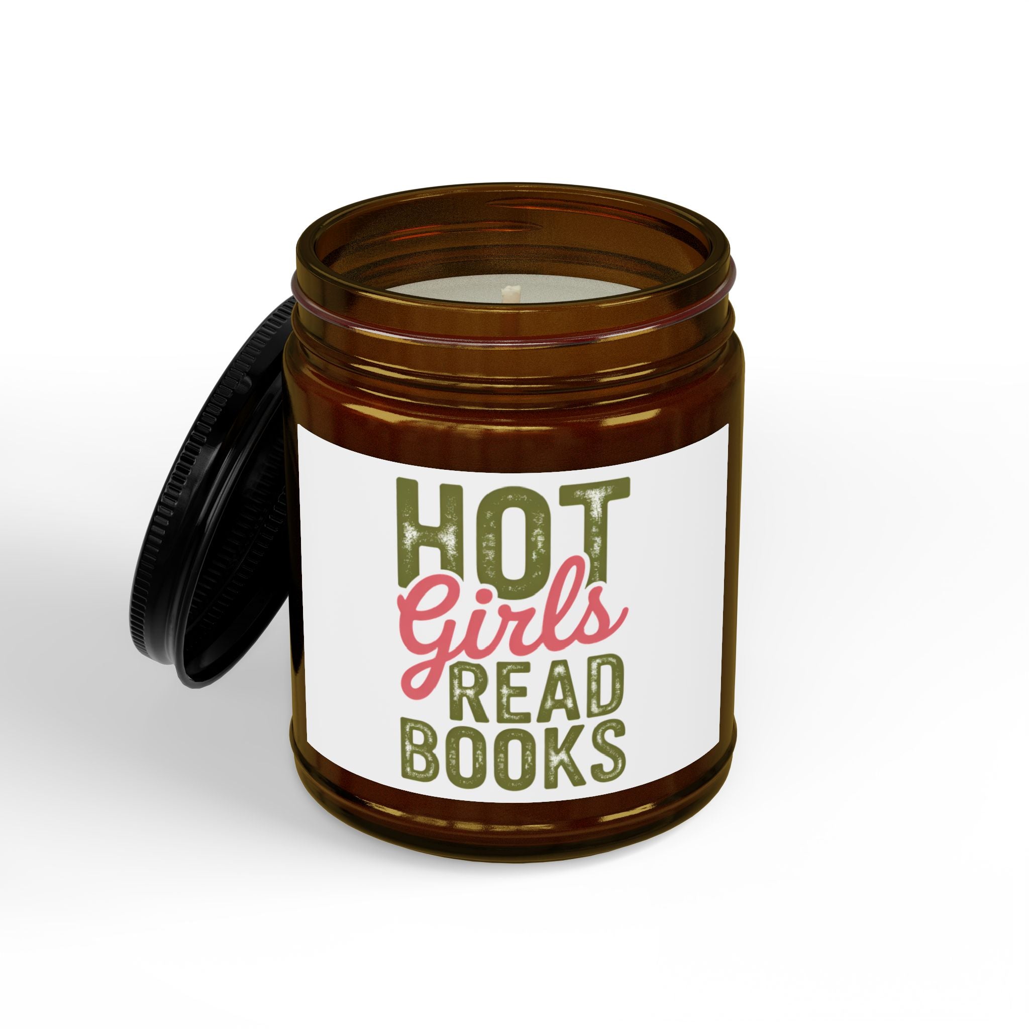 Scented Soy Candle — "Hot Girls Read Books" Jar (4oz & 9oz)