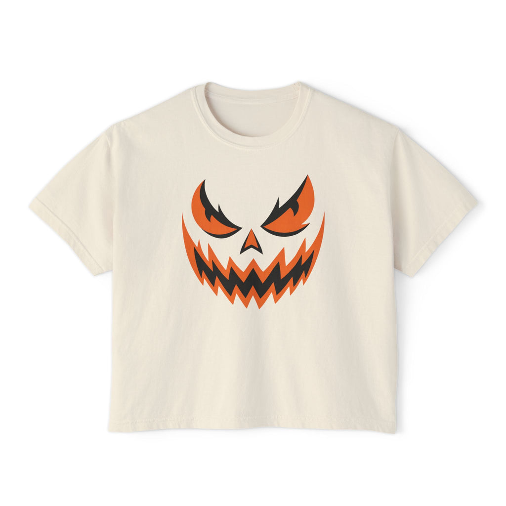 Halloween Pumpkin Jack-O’-Lantern Women's Boxy Tee
