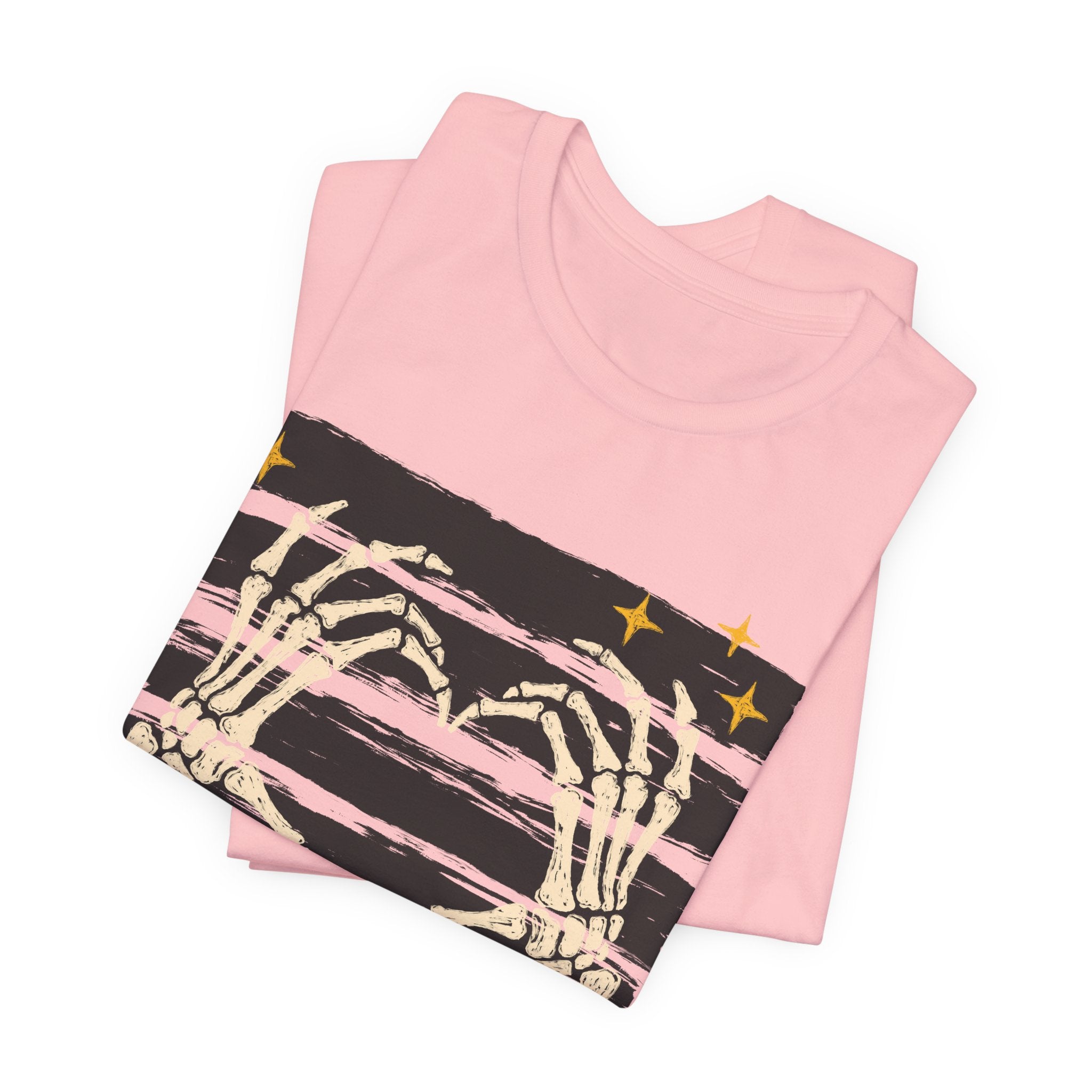 Skeleton Hands Heart T-Shirt — Gothic Halloween Tee
