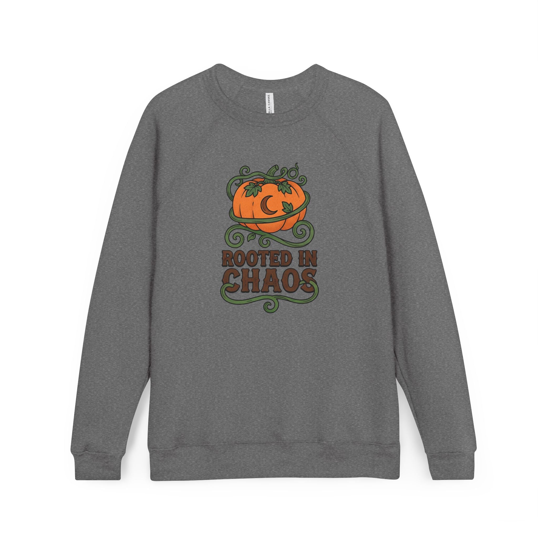 Rooted in Chaos Pumpkin Sweatshirt — Halloween Cozy Crewneck