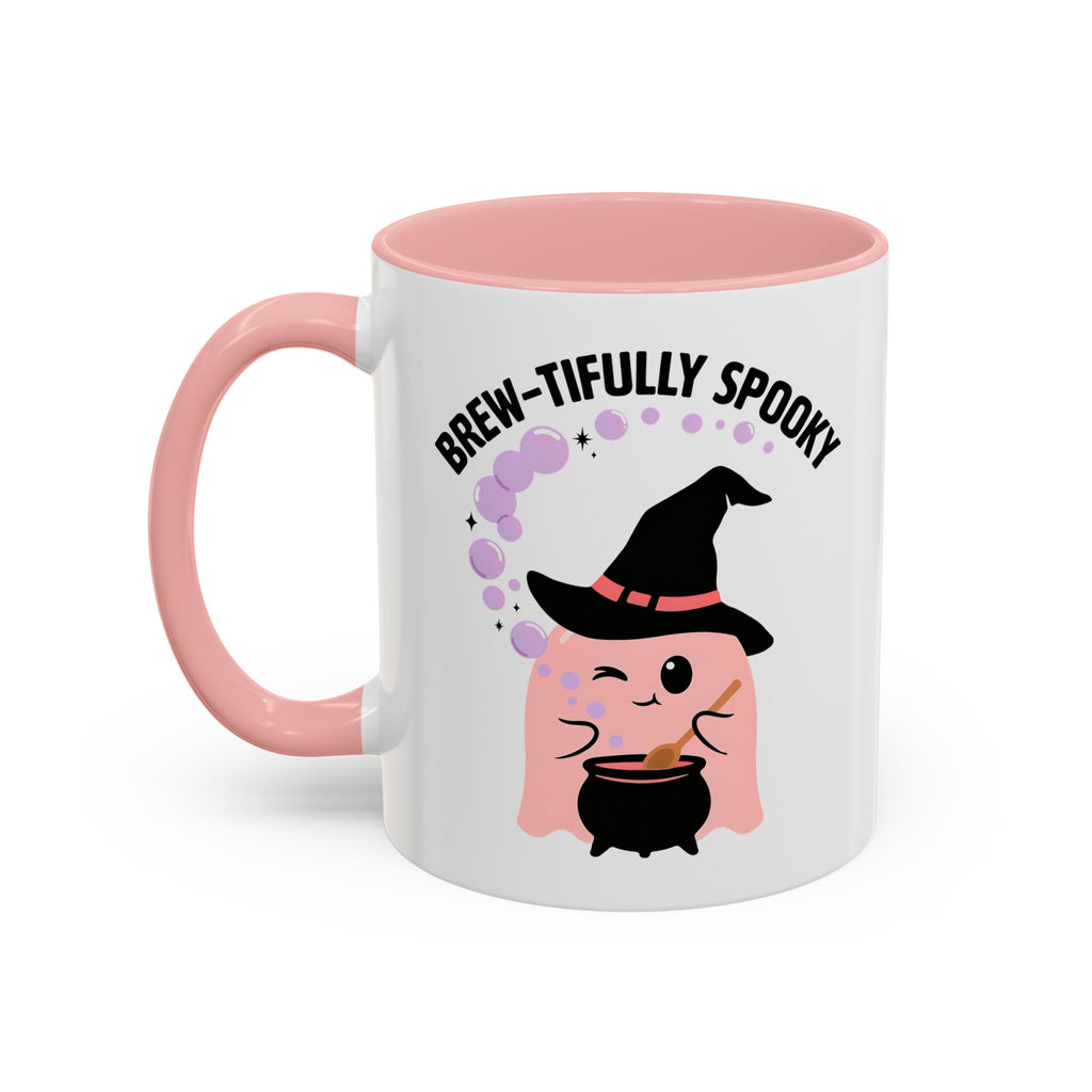 Cute Ghost Accent Coffee Mug — Cute Ghost & Witchy Halloween 11/15oz