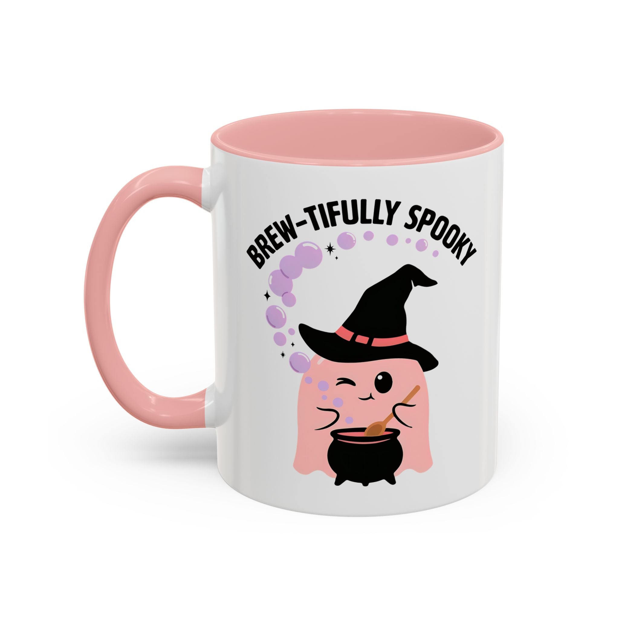 Cute Ghost Accent Coffee Mug — Cute Ghost & Witchy Halloween 11/15oz