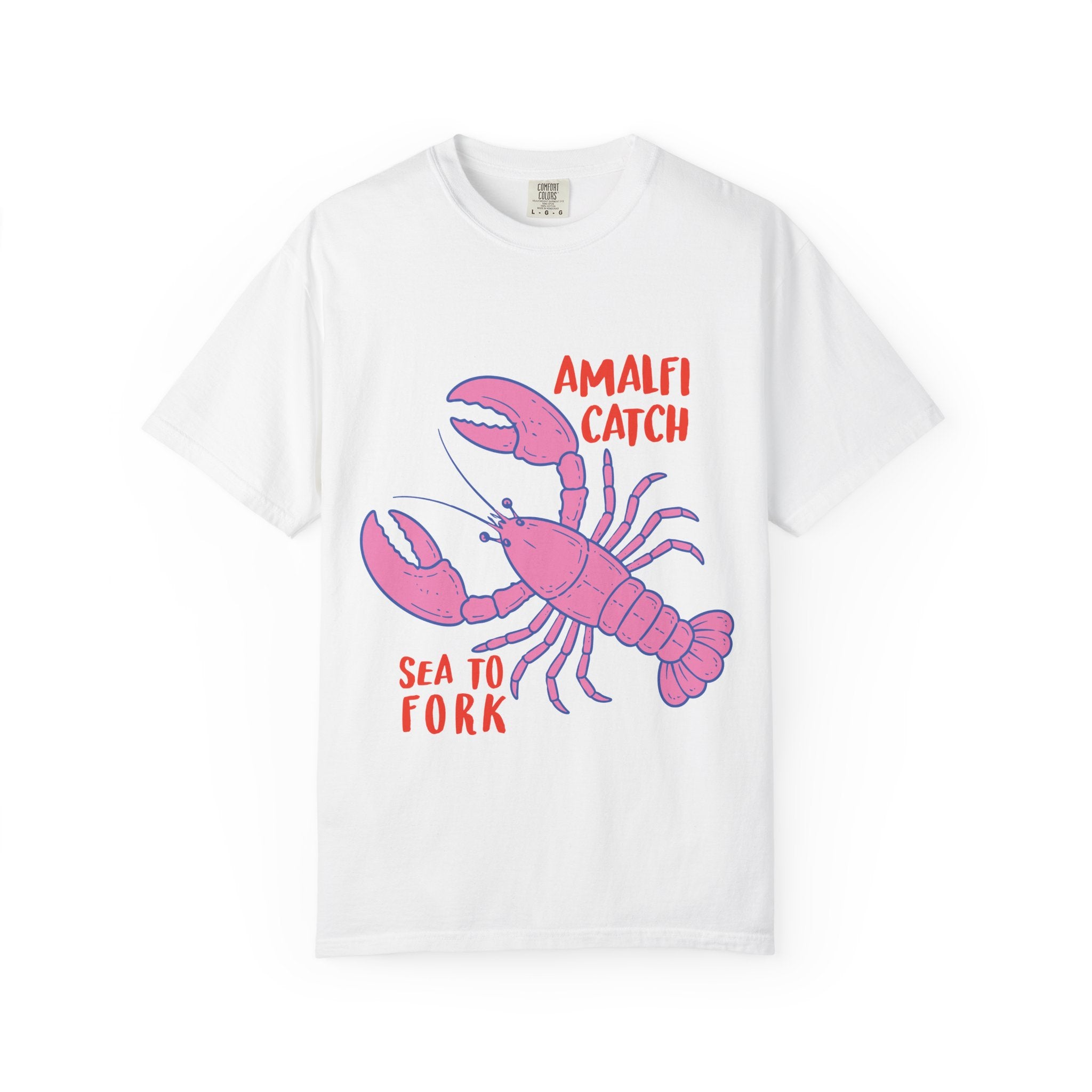 Amalfi Catch Lobster T-Shirt — Sea to Fork Summer Tee