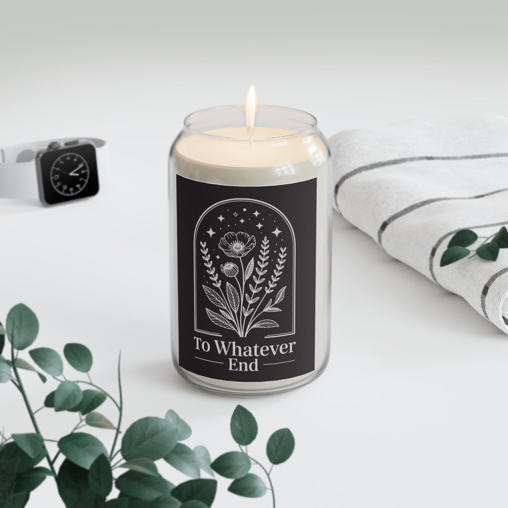 Scented Soy Candle — "To Whatever End" Floral Noir 13.75oz