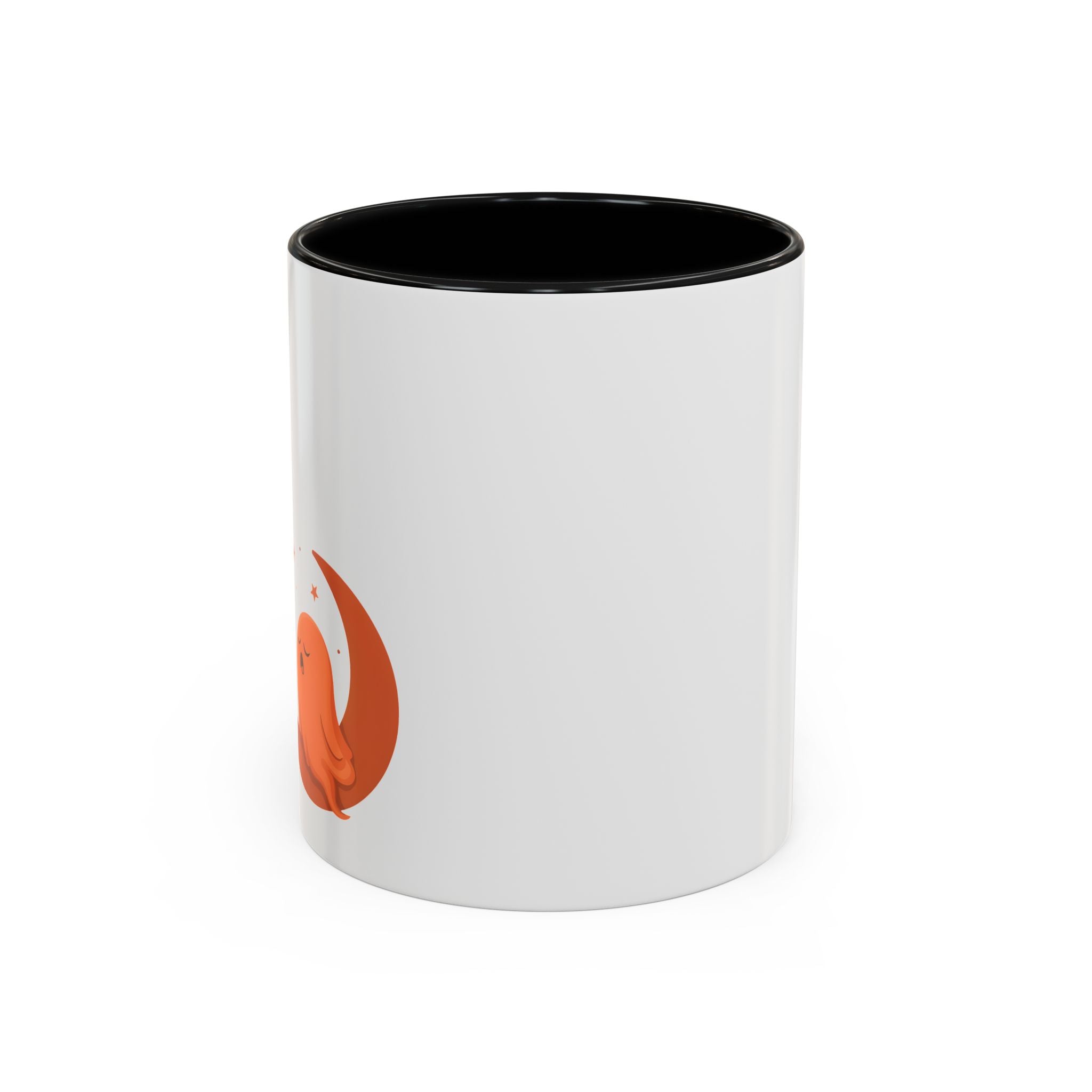 Spooky Ghost Accent Coffee Mug — Cute Halloween Ghost Ceramic Mug (11/15oz)