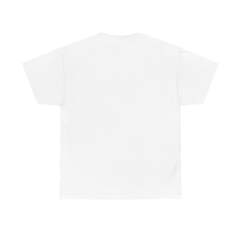 Dilly Dally script design T-Shirt | retro pink lettering, blue stripes