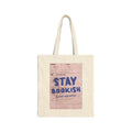 Stay Bookish Canvas Tote Bag — Library Card Book Lover Bookish Tote