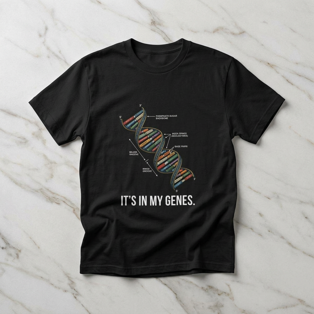 Books - It's in My Genes T-shirt | Science Librarian Tee