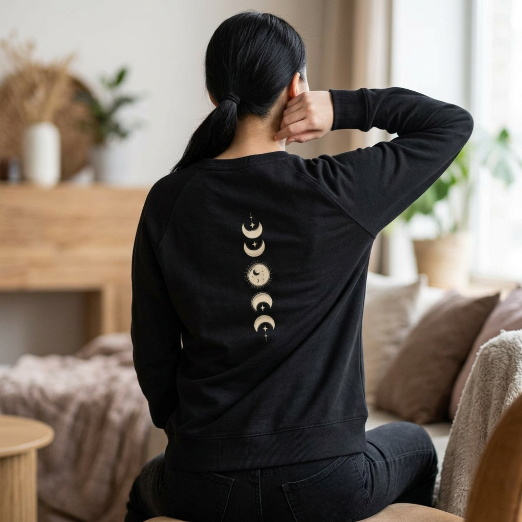 Salem 1692 Moon Phase Sweatshirt — Vintage Witchy Crewneck