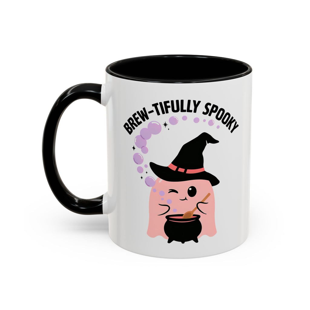 Cute Ghost Accent Coffee Mug — Cute Ghost & Witchy Halloween 11/15oz
