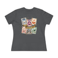 Dark gray t-shirt with tarot card designs and 'Reader Era' text on a white background