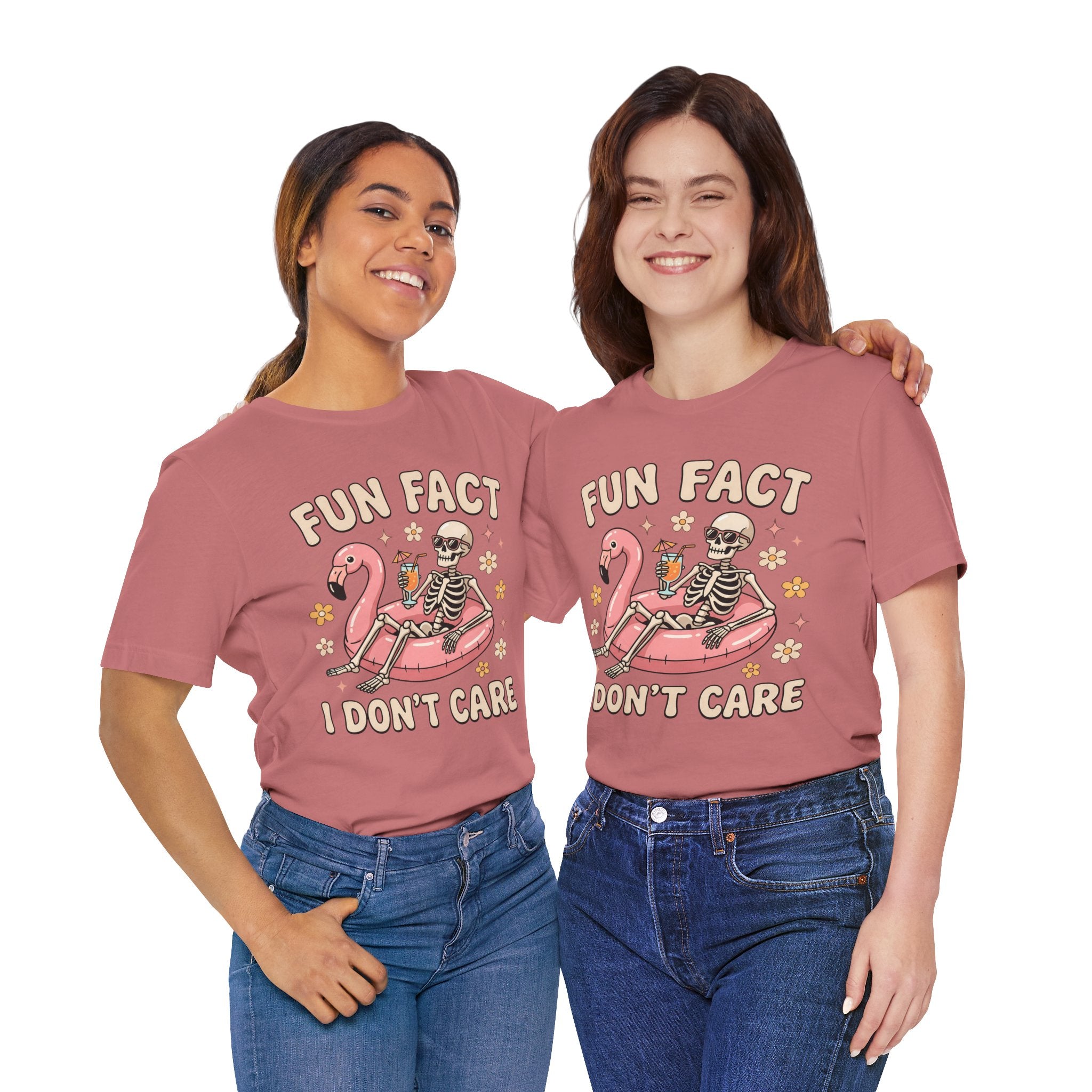 'Fun Fact I Don't Care' Graphic Tee — Funny Casual T-Shirt