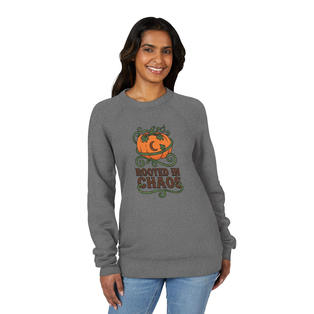 Rooted in Chaos Pumpkin Sweatshirt — Halloween Cozy Crewneck