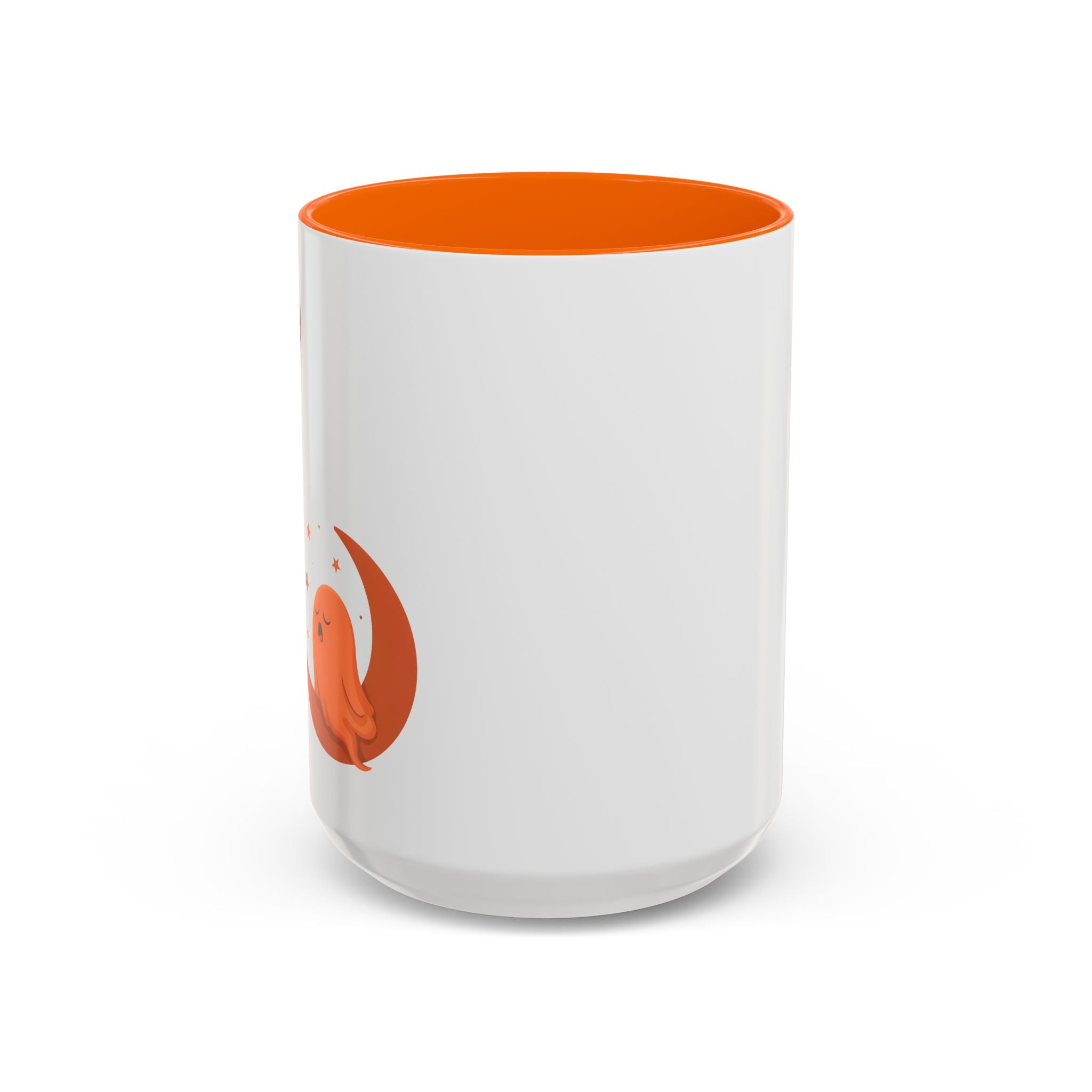 Spooky Ghost Accent Coffee Mug — Cute Halloween Ghost Ceramic Mug (11/15oz)