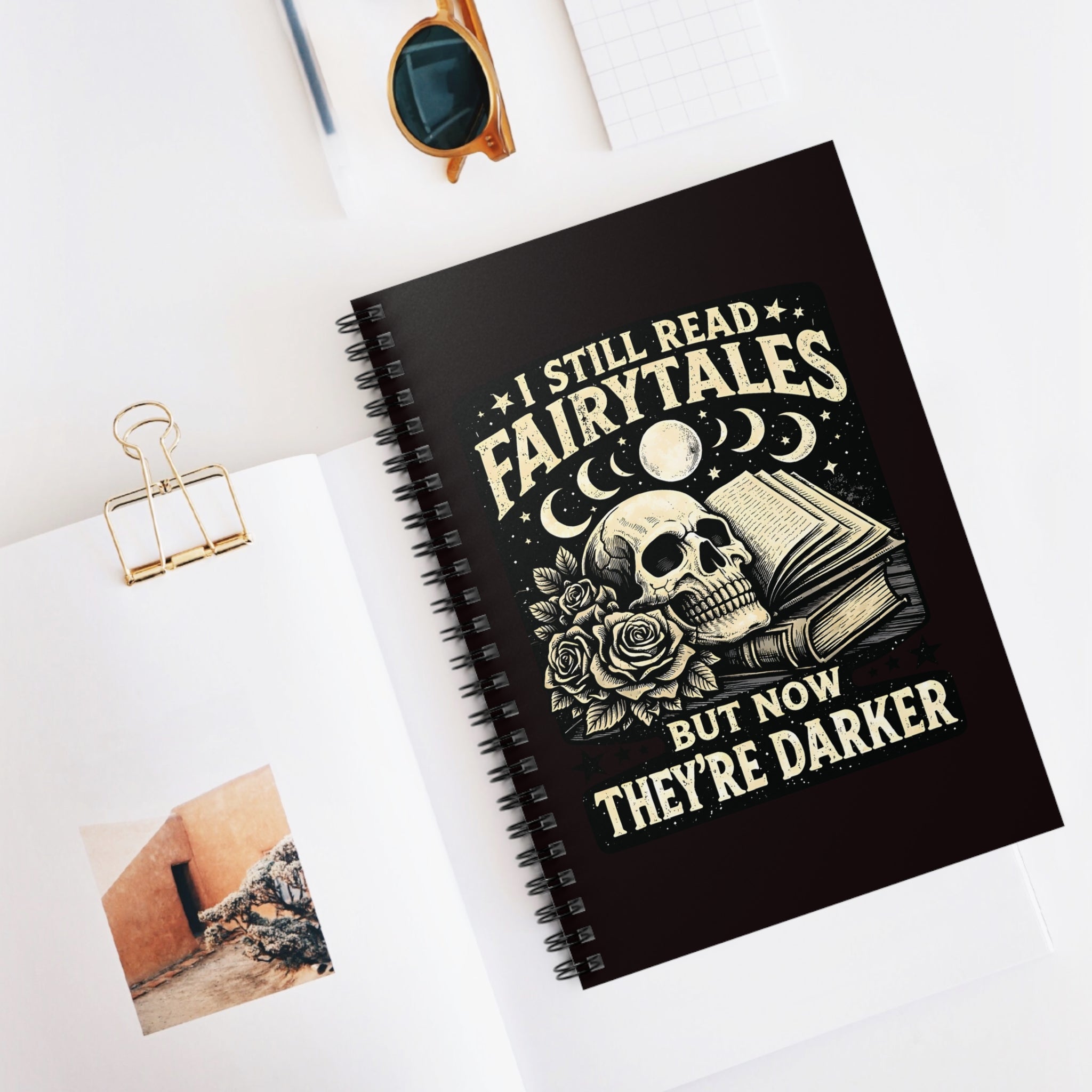 Dark Fairytales Spiral Notebook — Ruled Journal for Gothic Writing & Sketching
