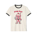 T-shirt with a cartoon milkshake character and 'Stay Cool!' text on a white background