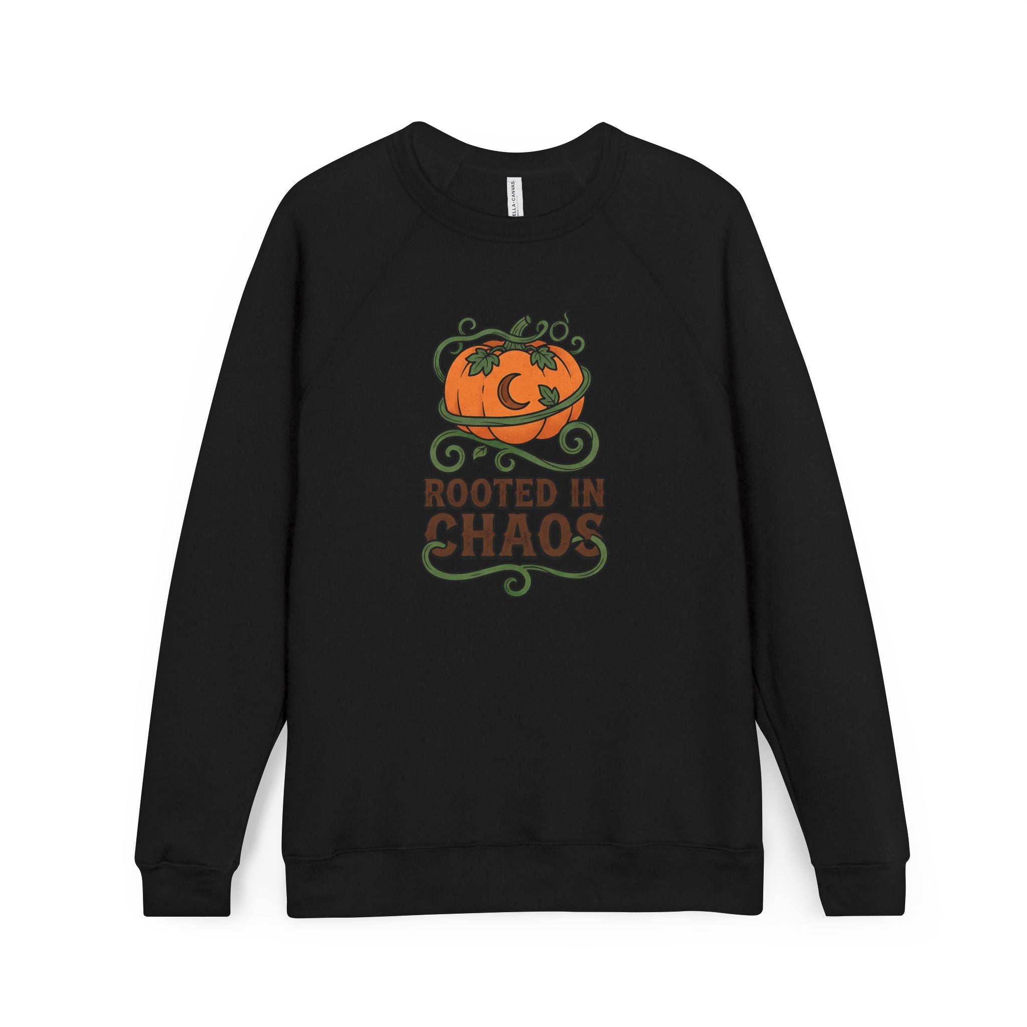 Rooted in Chaos Pumpkin Sweatshirt — Halloween Cozy Crewneck