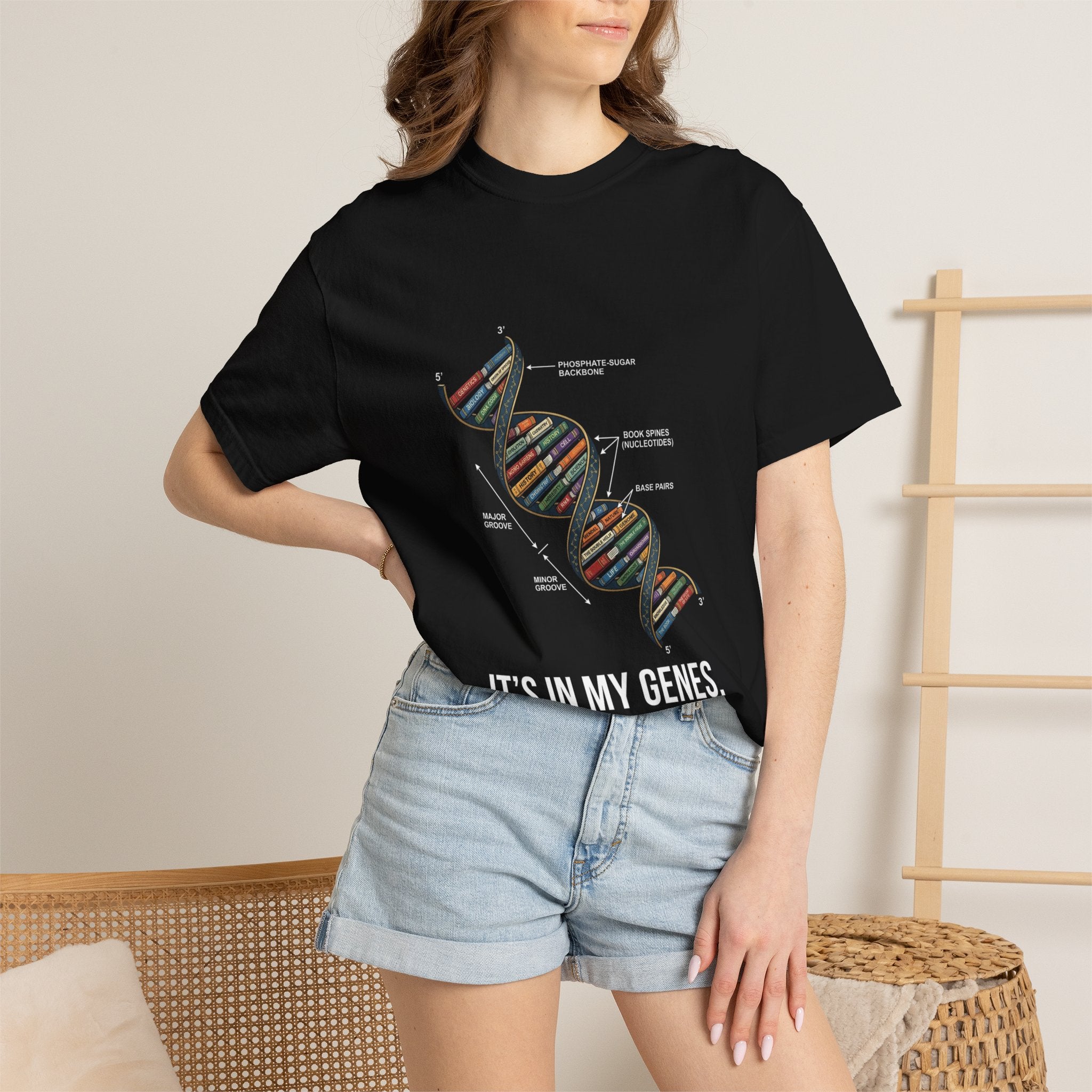 Books - It's in My Genes T-shirt | Science Librarian Tee