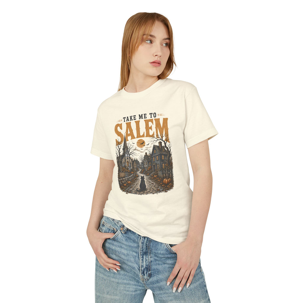 Take Me to Salem T-Shirt — Vintage Halloween Witch Town Tee