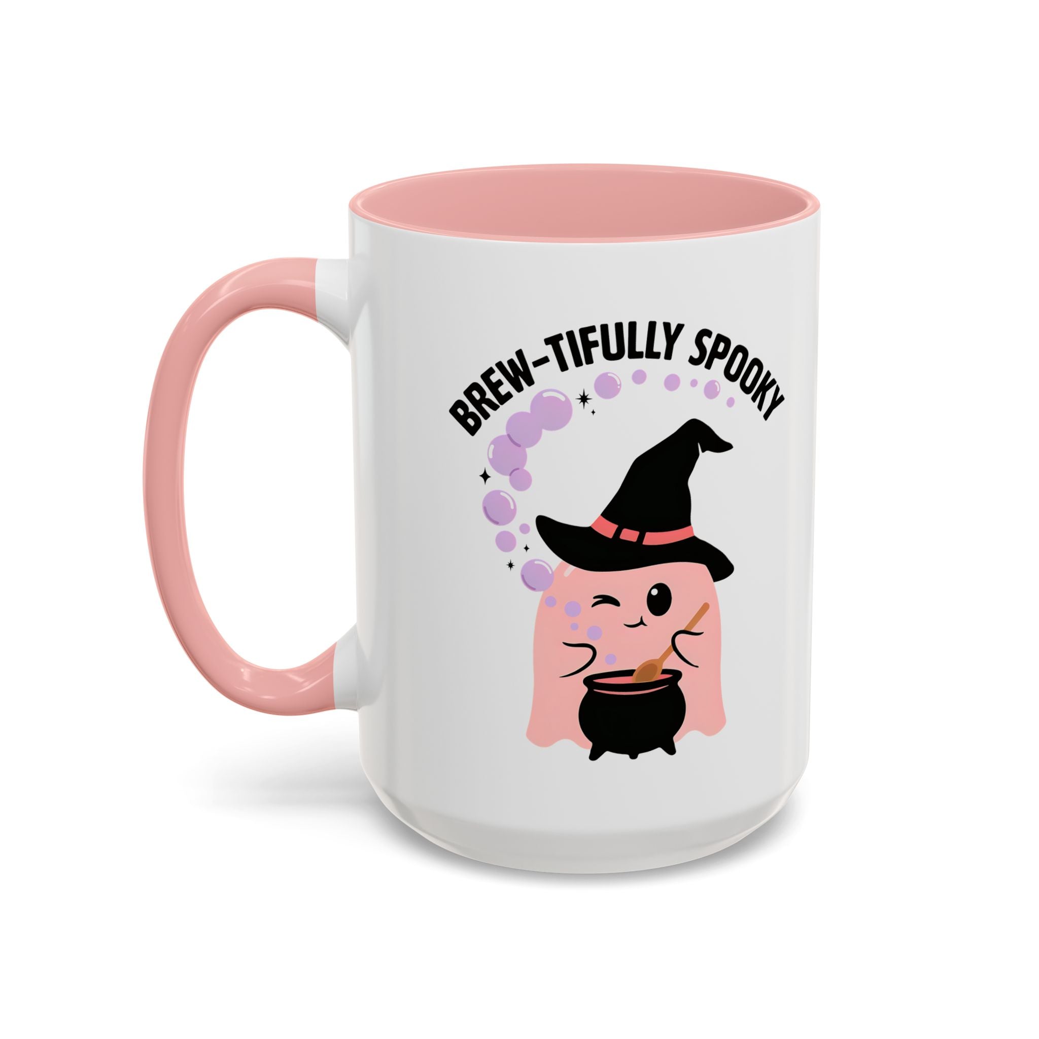 Cute Ghost Accent Coffee Mug — Cute Ghost & Witchy Halloween 11/15oz