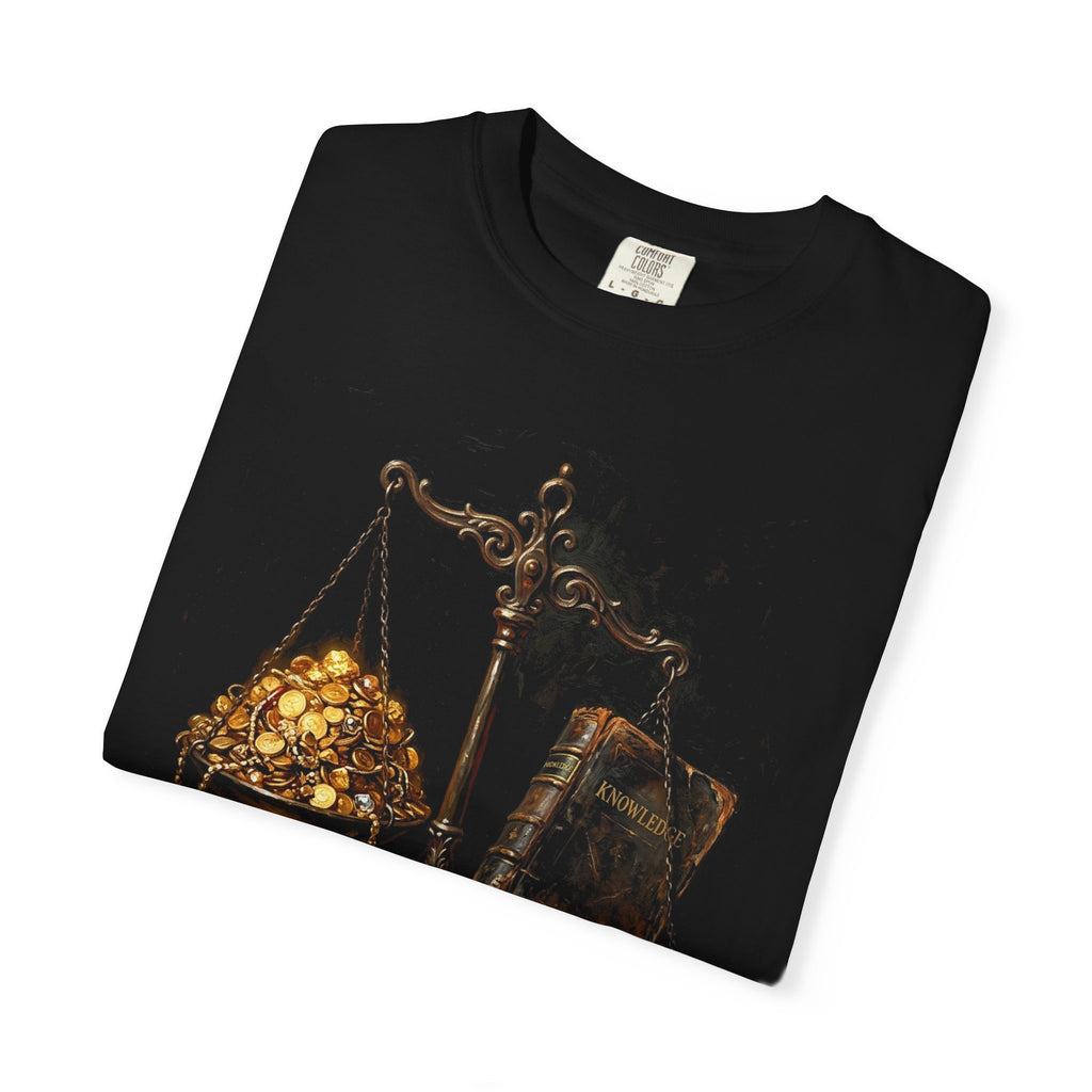 Know Your Worth Scales Book Graphic T-shirt | Empowerment