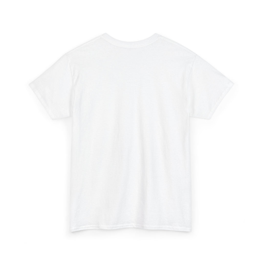 Dilly Dally script design T-Shirt | retro pink lettering, blue stripes