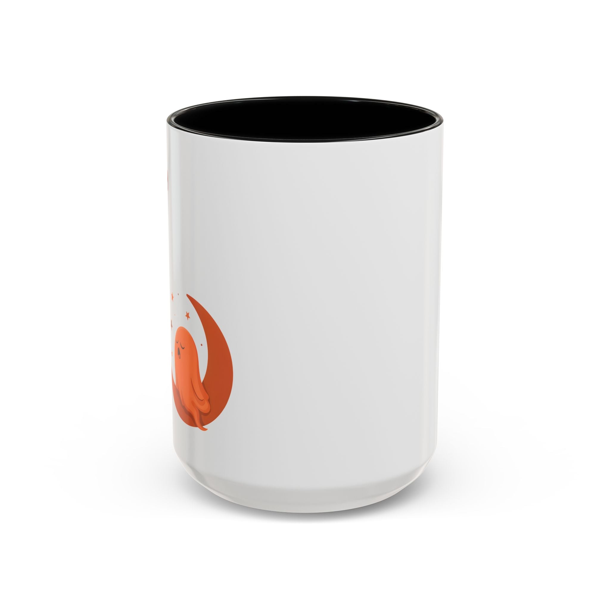 Spooky Ghost Accent Coffee Mug — Cute Halloween Ghost Ceramic Mug (11/15oz)