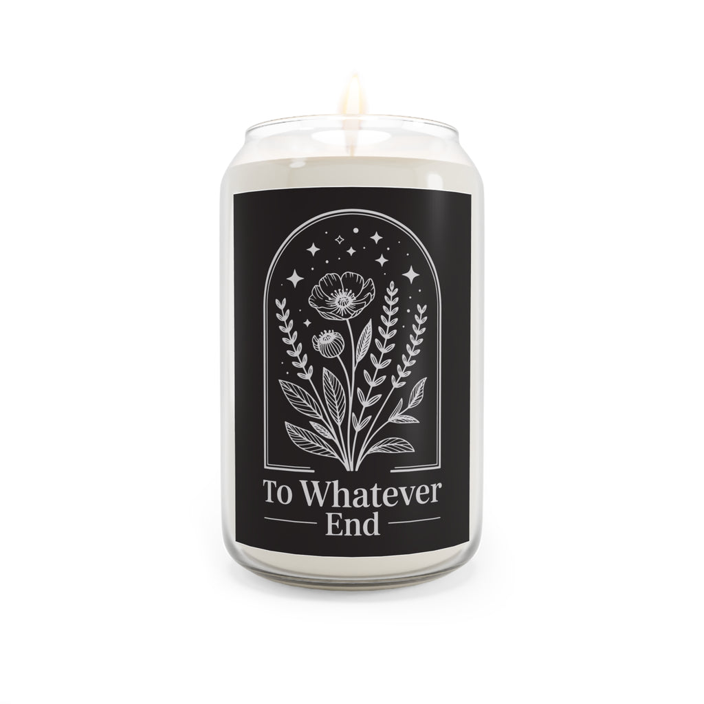 Scented Soy Candle — "To Whatever End" Floral Noir 13.75oz