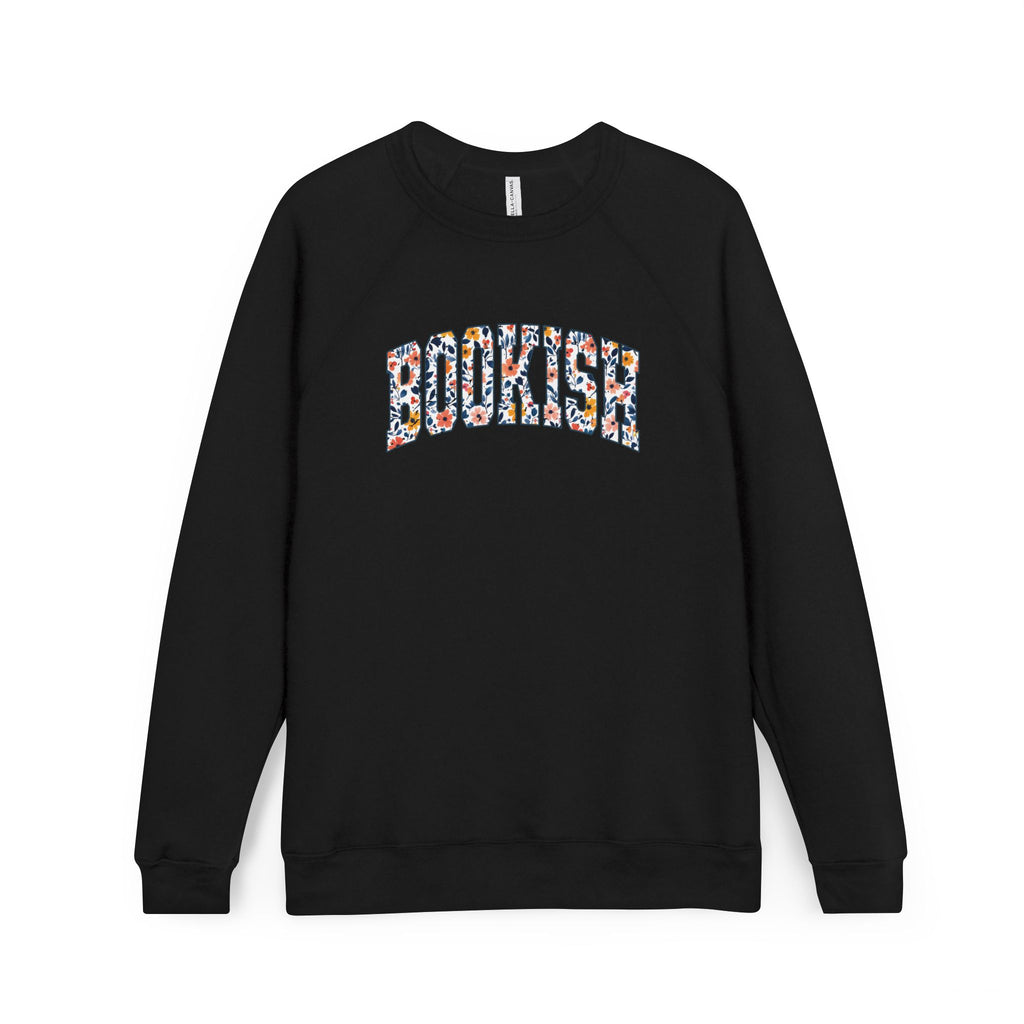 Bookish Floral Sweatshirt — Cozy Reader Raglan Pullover