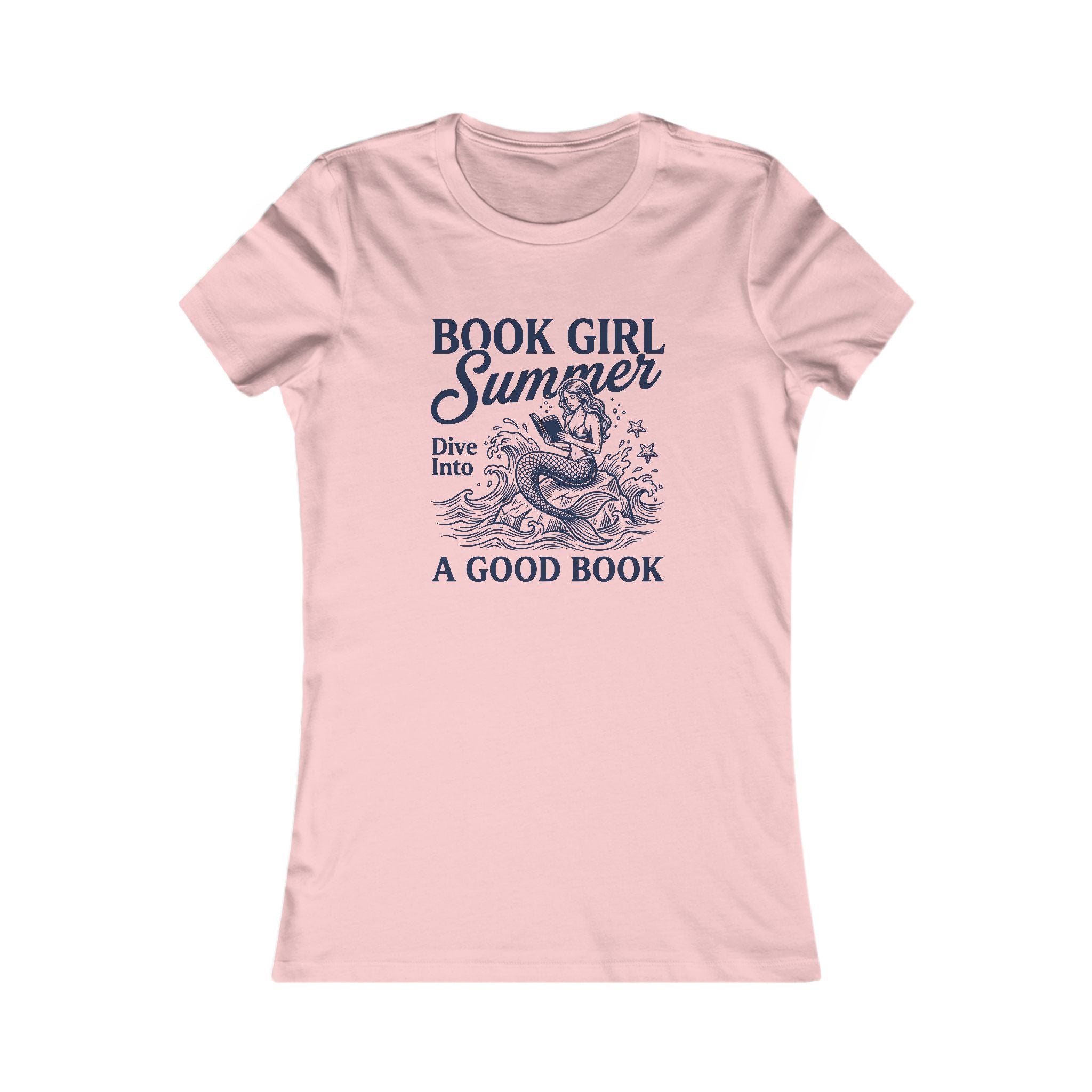Book Girl Summer Tee - "Dive Into A Good Book" Women's Reading T‑Shirt