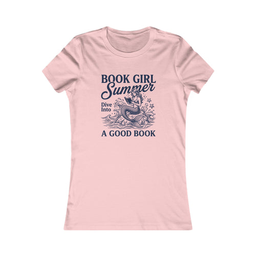 Book Girl Summer Tee - "Dive Into A Good Book" Women's Reading T‑Shirt