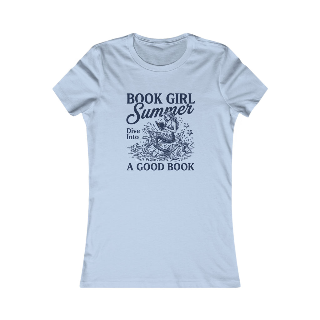 Book Girl Summer Tee - "Dive Into A Good Book" Women's Reading T‑Shirt