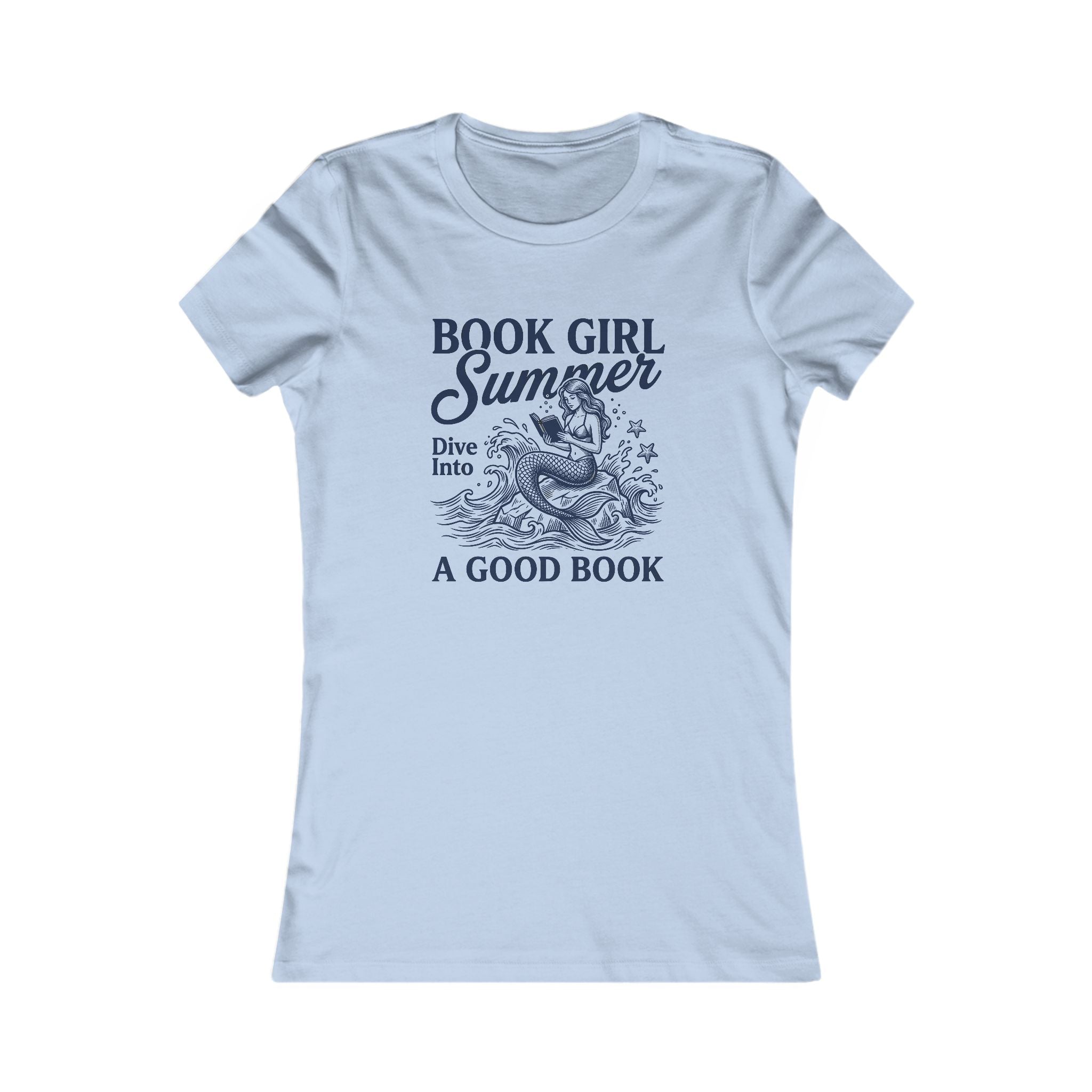 Book Girl Summer Tee - "Dive Into A Good Book" Women's Reading T‑Shirt