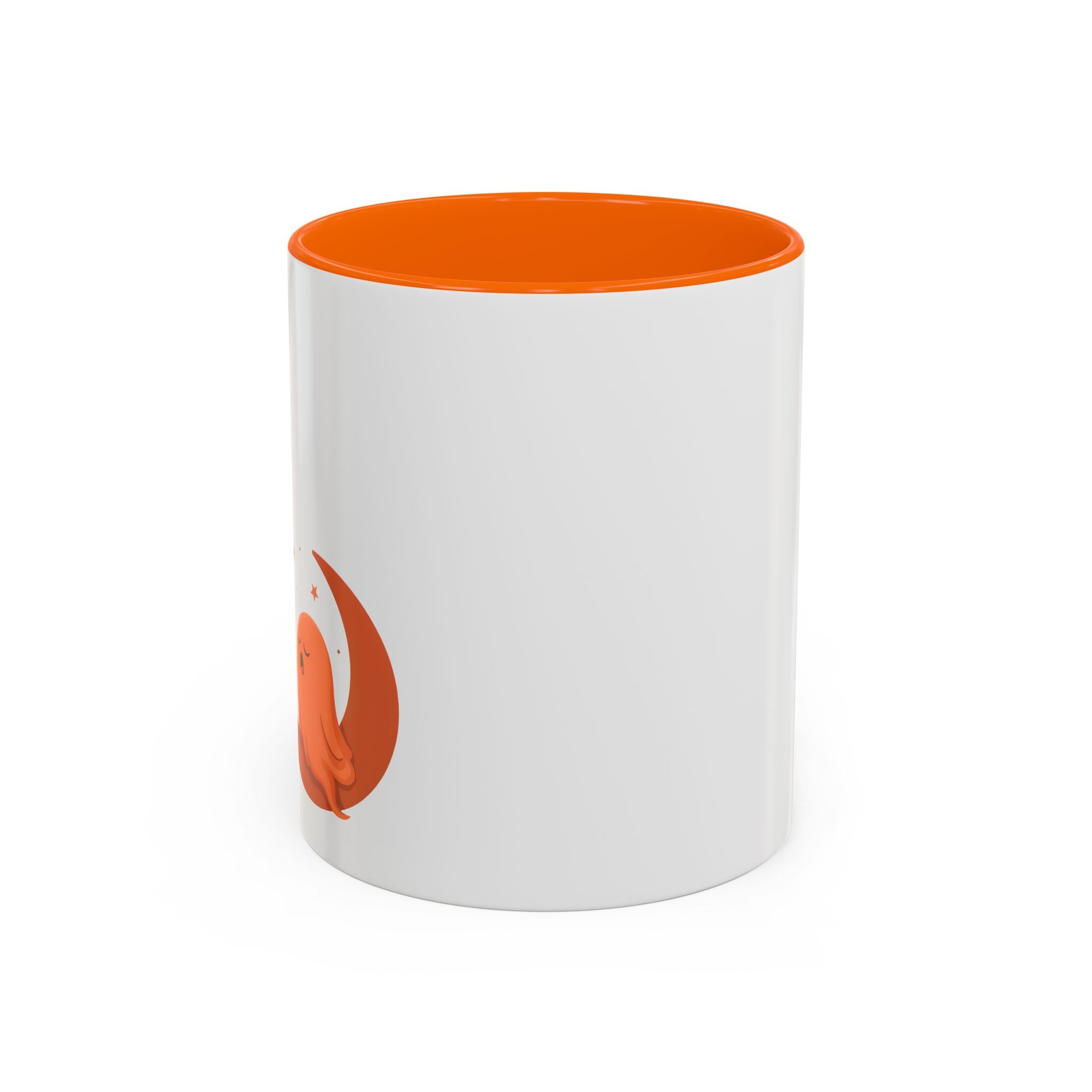 Spooky Ghost Accent Coffee Mug — Cute Halloween Ghost Ceramic Mug (11/15oz)