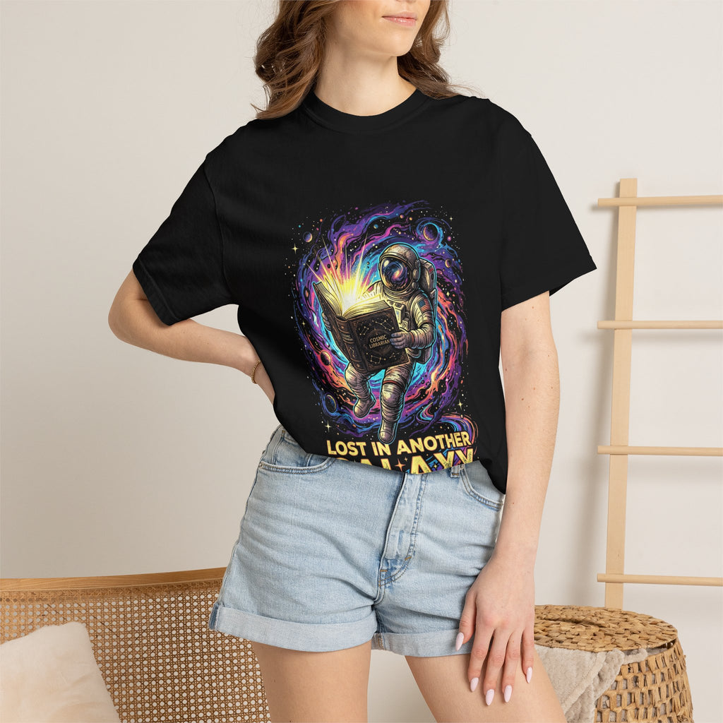 Lost in Another Galaxy Reading T-shirt | Space Booklover Tee