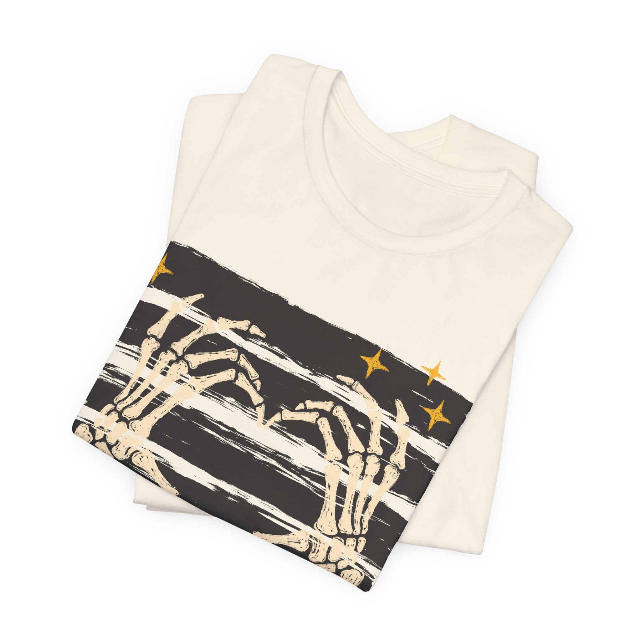 Skeleton Hands Heart T-Shirt — Gothic Halloween Tee