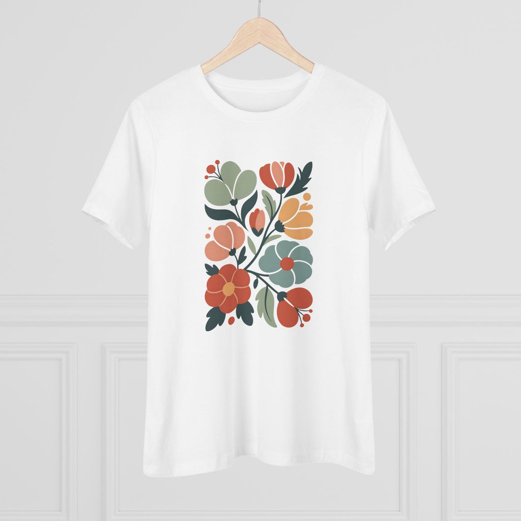 Floral Retro Bouquet Women's Tee — Vintage-Inspired Spring Floral T-Shirt