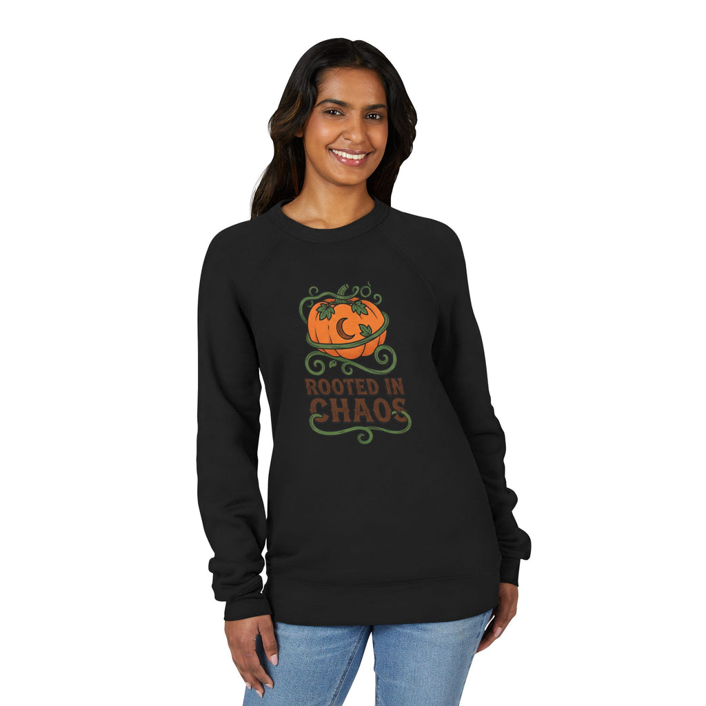 Rooted in Chaos Pumpkin Sweatshirt — Halloween Cozy Crewneck
